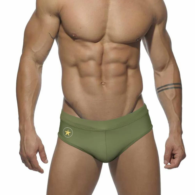 Military Star Swim Briefs