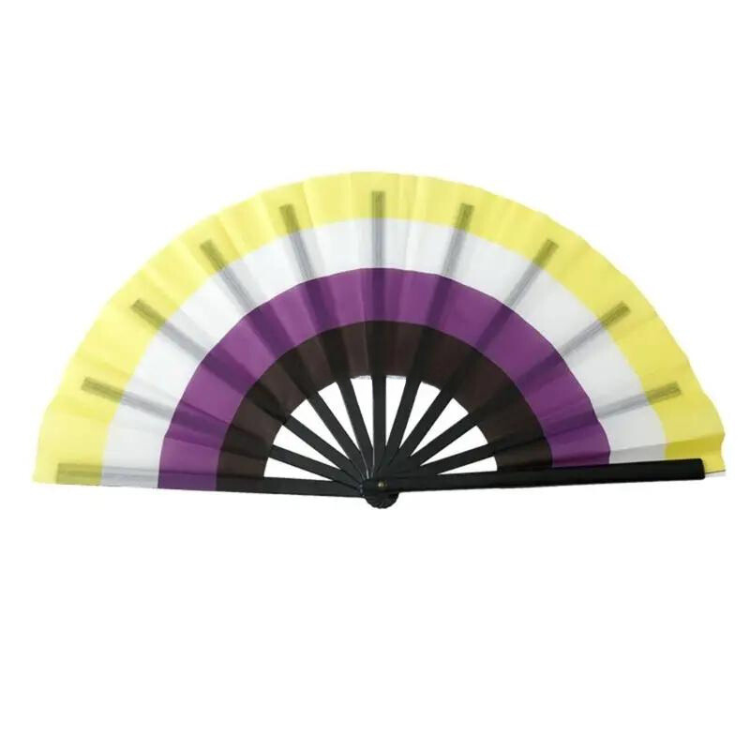 Non-Binary Pride Folding Fan