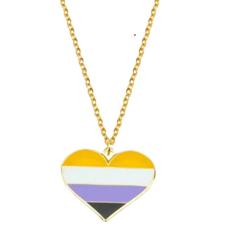 Non-Binary Pride Love Necklace