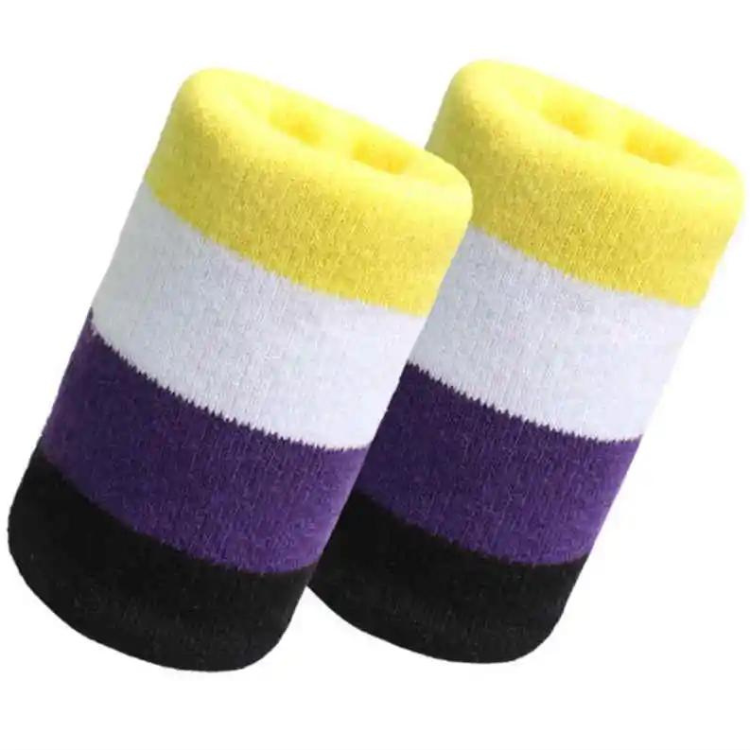 Nonbinary Pride Wrist Sweatband