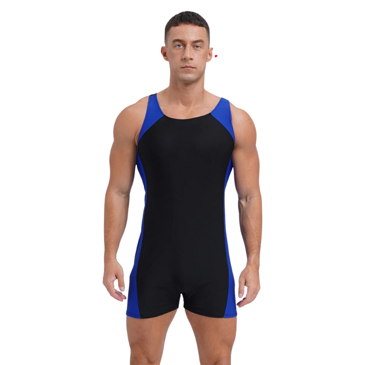 One-Piece Male Swim Jumpsuit