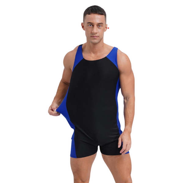 One-Piece Male Swim Jumpsuit