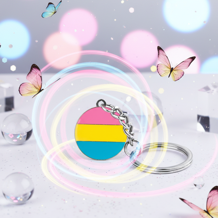 Pansexual Pride Keychain