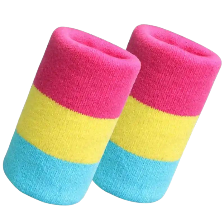 Pansexual Pride Wrist Sweatband