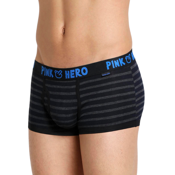 Black Pink Hero Simple Striped Boxers by Out Of Stock sold by Queer In The World: The Shop - LGBT Merch Fashion