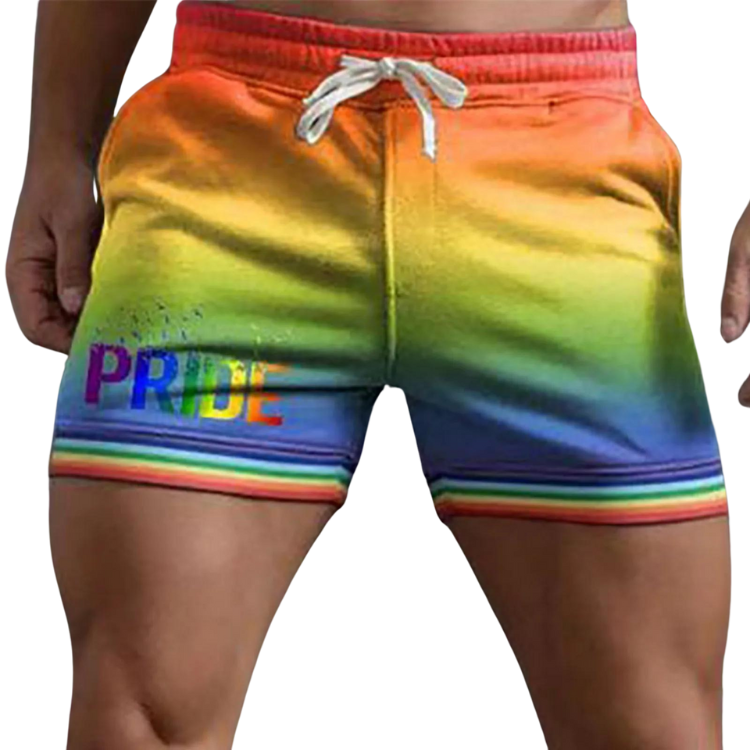 Pride Rainbow Casual Men's Shorts