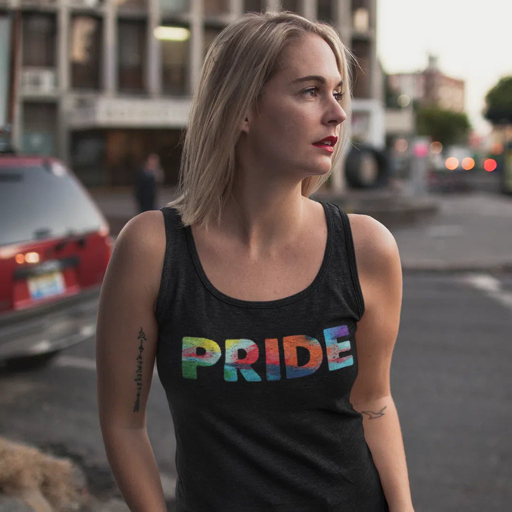 Black Pride Unisex Tank Top by Queer In The World Originals sold by Queer In The World: The Shop - LGBT Merch Fashion