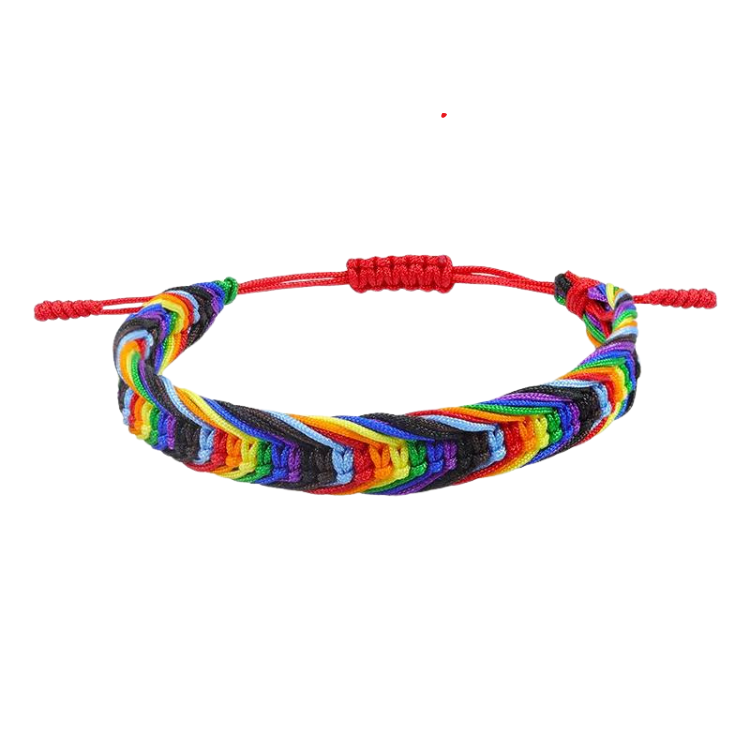 Progress Pride Rope Bracelet