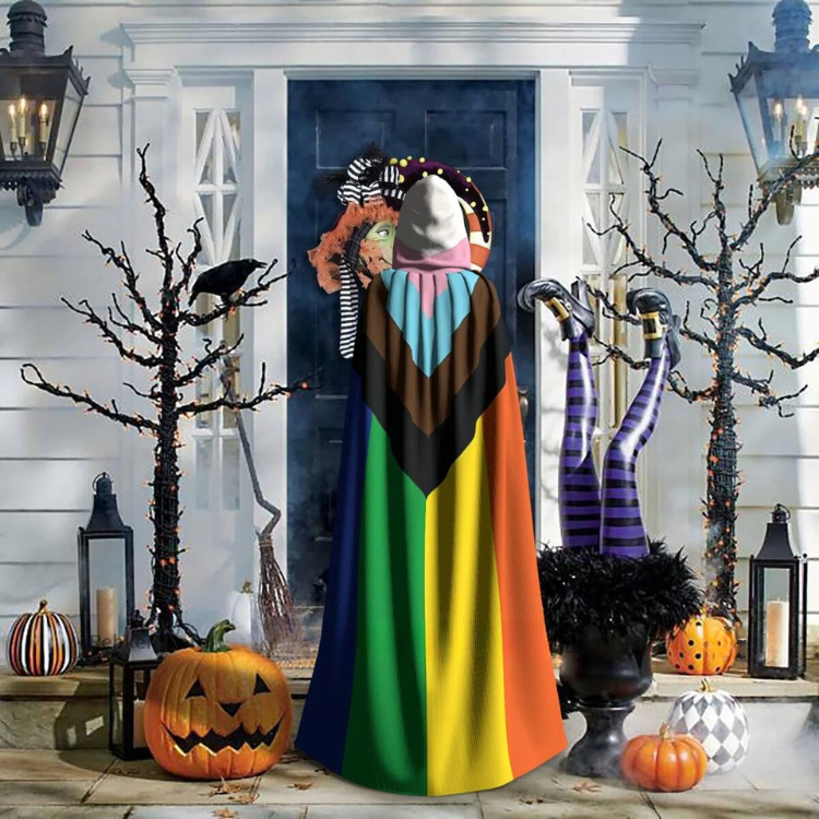 Queer Radiance Gay Pride Hooded Cape