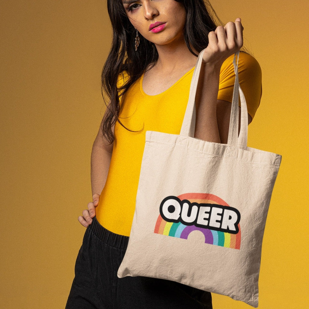  Queer Rainbow Eco Tote Bag by Queer In The World Originals sold by Queer In The World: The Shop - LGBT Merch Fashion