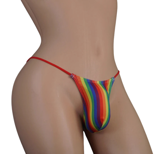 Queer Joy Unleashed In Rainbow Thong