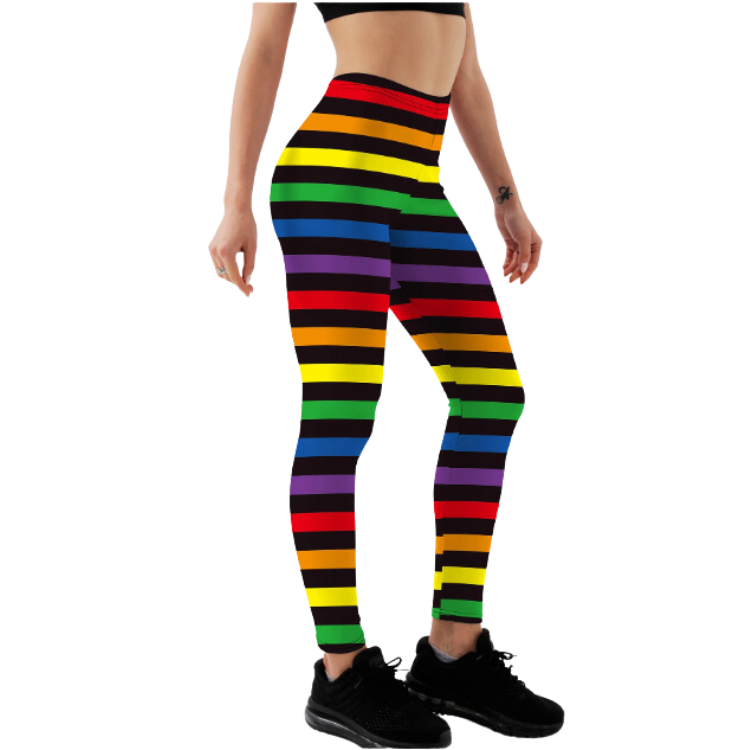  Rainbow LGBT Pride Leggings by Queer In The World sold by Queer In The World: The Shop - LGBT Merch Fashion