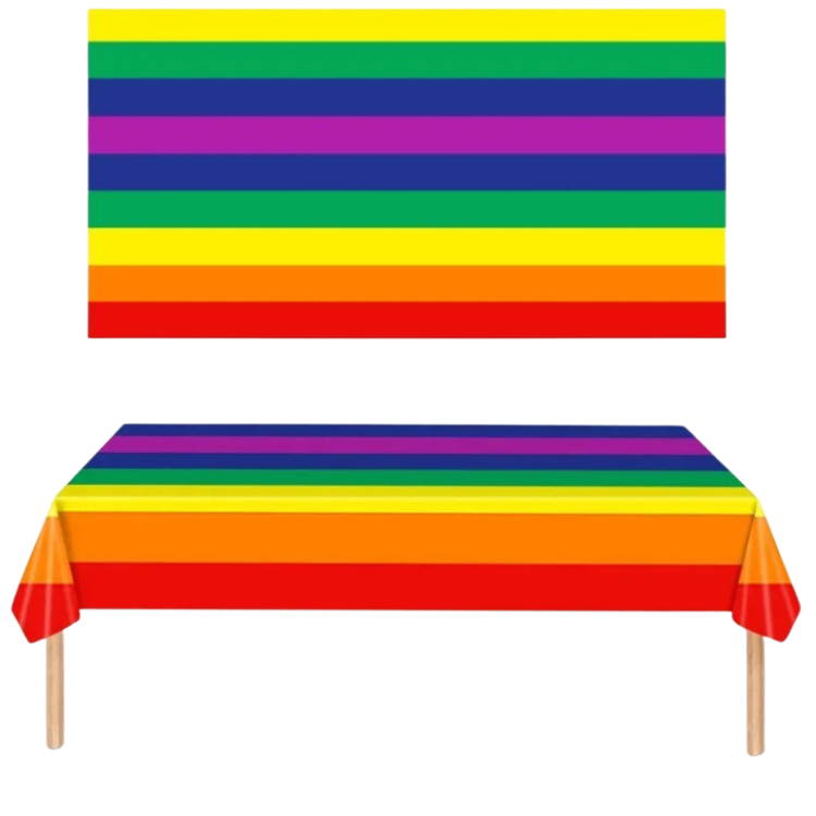 Rainbow Pride Party Tablecloth