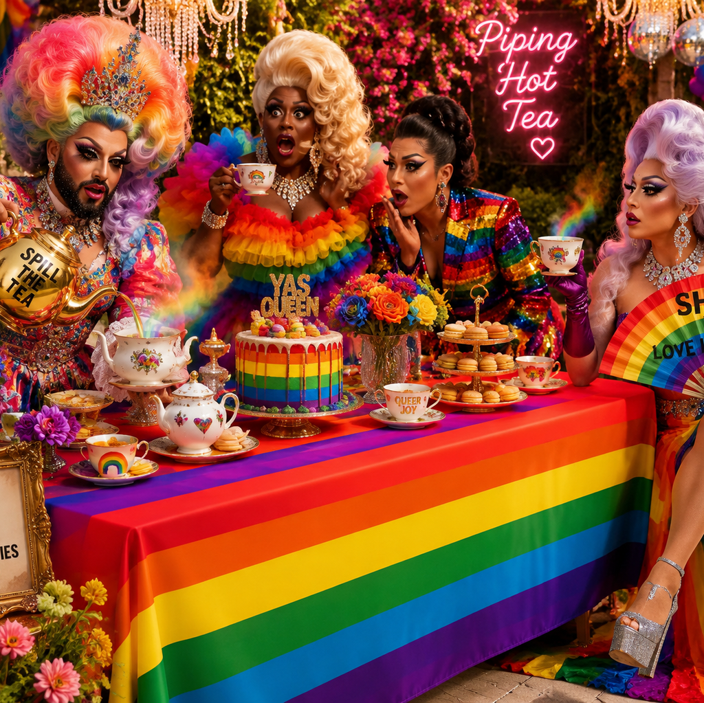 Rainbow Pride Table Tablecloth