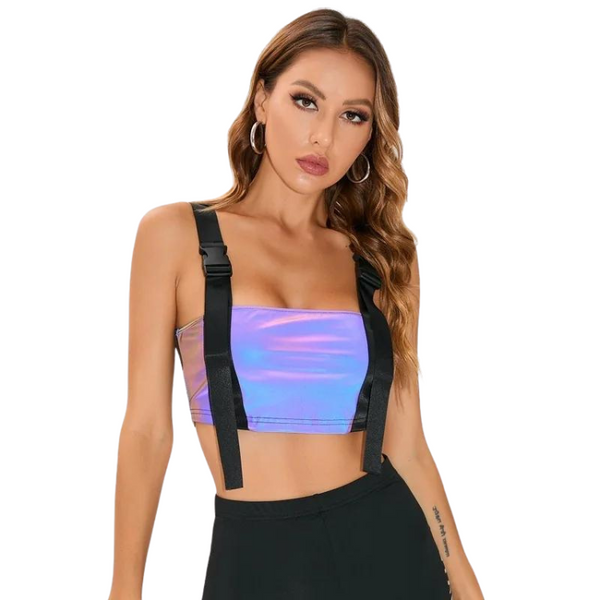 Reflective Safety Rave Tank Top