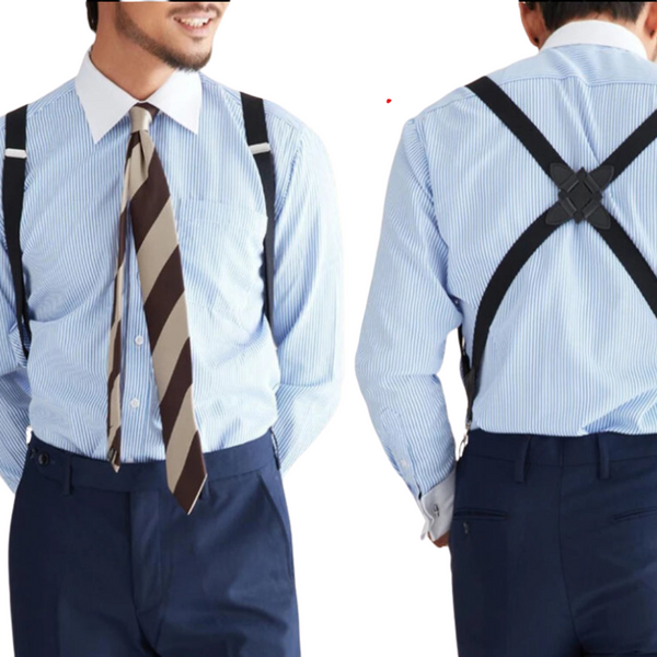 Retro Cross-Back Suspenders