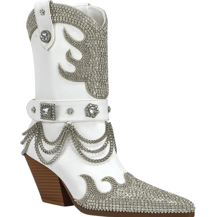 Retro Glam Crystal Stage Boots