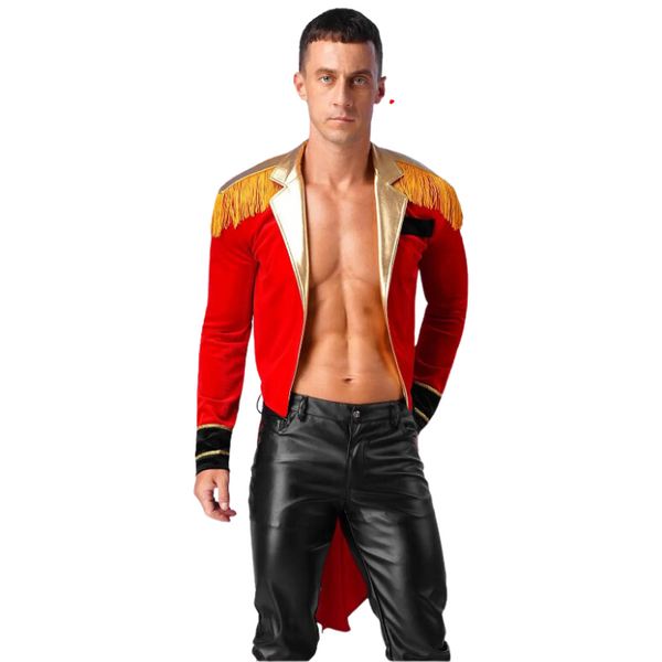 Ringmaster's Fringed Jacket Circus Domination Costume