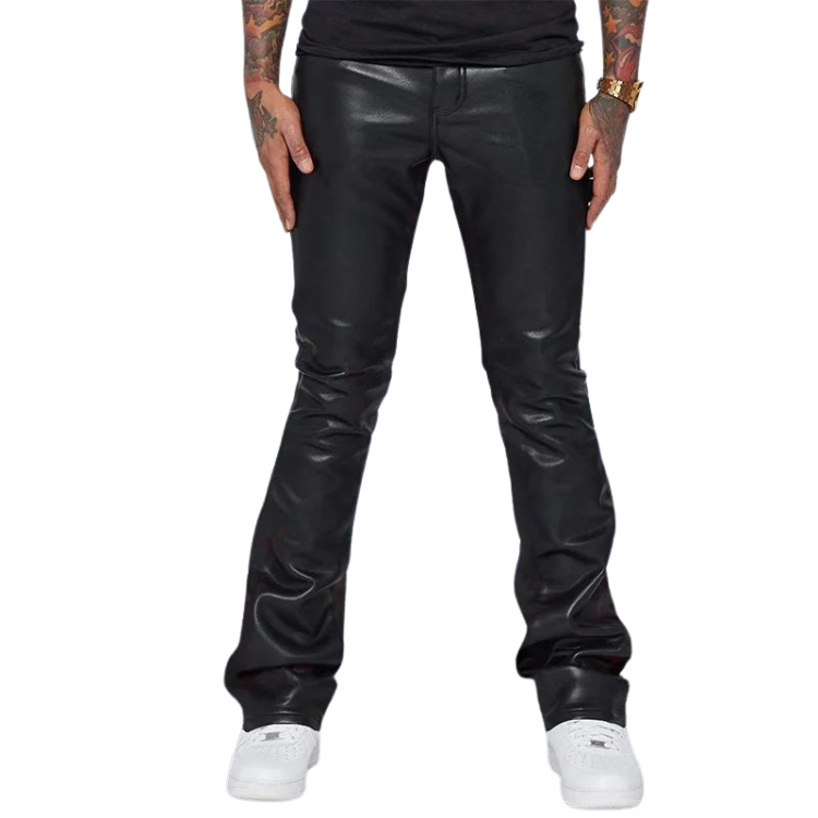 Rogue PU Leather Flared Pants