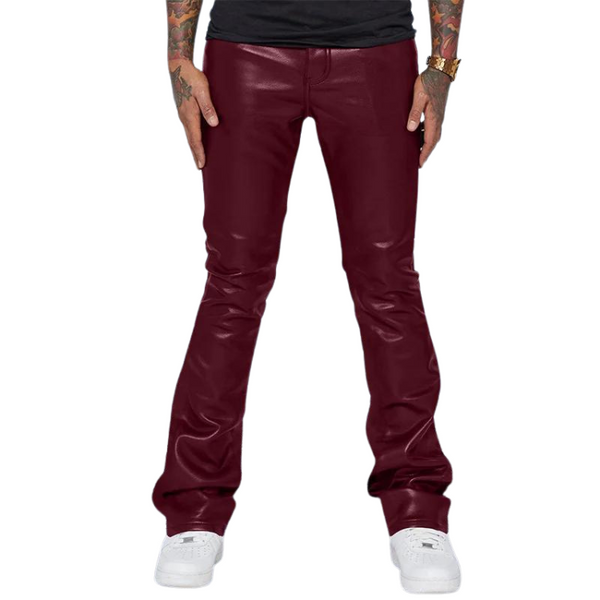 Rogue PU Leather Flared Pants