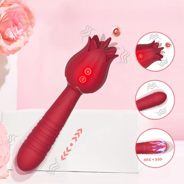vibrating rosebud clitoral stimulator - red/free gift Review: California Exotic Xtreme Pack G-spot Bullet vibrator main image 0