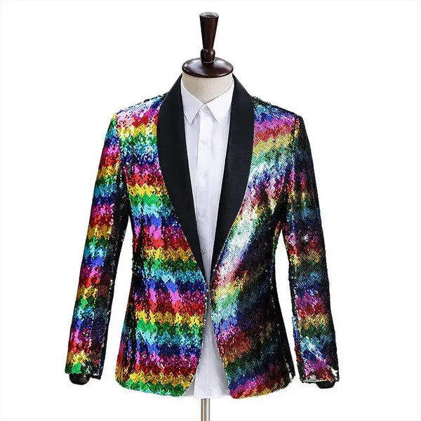 Sequin Statement Semi-Formal Blazer