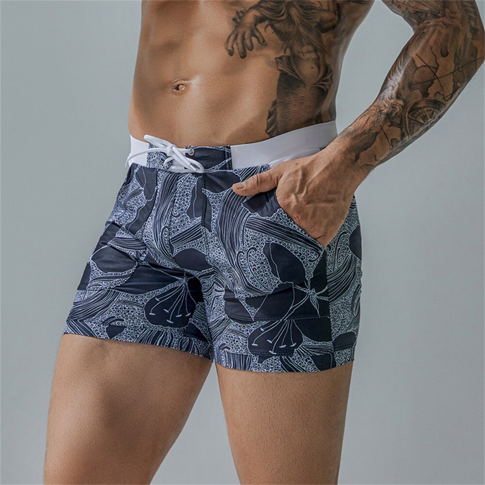 Floral Funk Quick-Drying Board Shorts