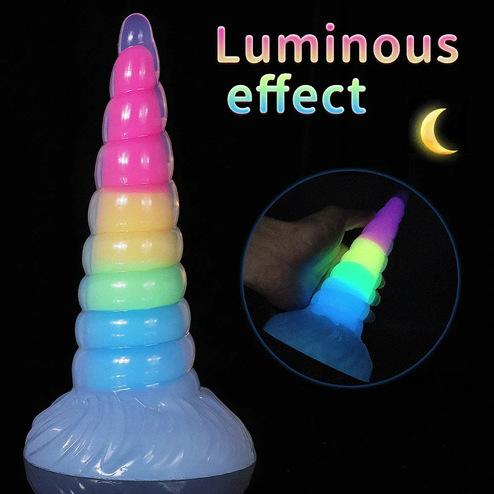 einhorn dildo Nightglow Unicorn Horn Dildo – Queer In The World: The Shop