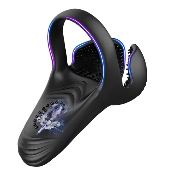 Dual-Pulse Silicone Vibrating Chastity Cage