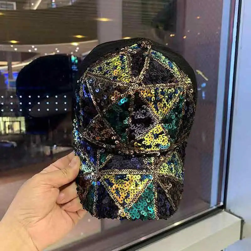 Shine Bright Sequins Baseball Cap