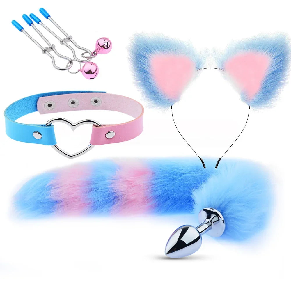 Ultimate Fluffy Bunny Tail Butt Plug & Roleplay Accessory Set Queer In The World: The Shop Ultimate Fluffy Bunny Tail Butt Plug & Roleplay Accessory Set Queer In The World: The Shop