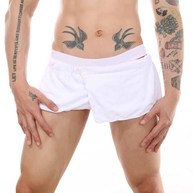 Men's Wearable Bath Towel Shorts