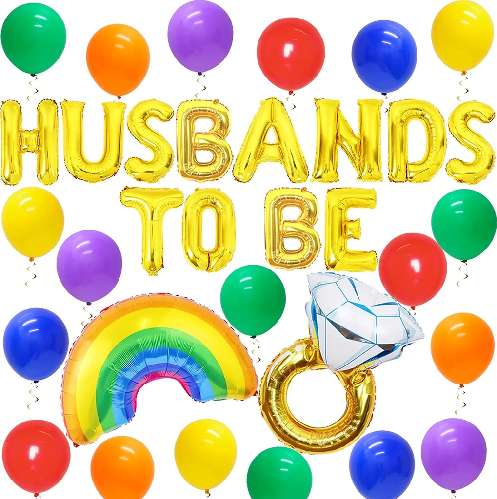 Husbands To Be Gay Bachelorette Party Decorations Balloons