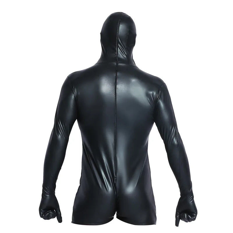 Leather Fantasy One-Piece Gimp Attire