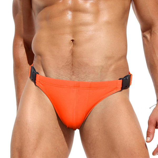 Orange Sexy Mens Swim Bikini Briefs by Queer In The World sold by Queer In The World: The Shop - LGBT Merch Fashion