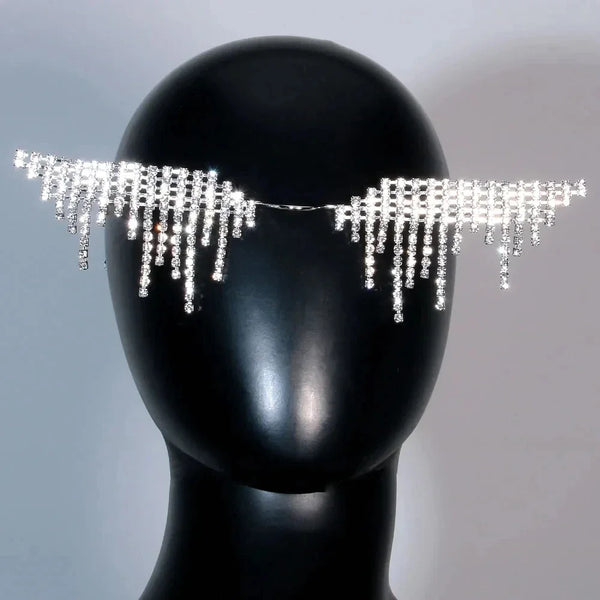 Rhinestone Tassel Glasses Frame