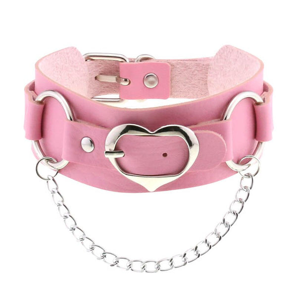 Punk Sweetheart Leather Double Layer Choker