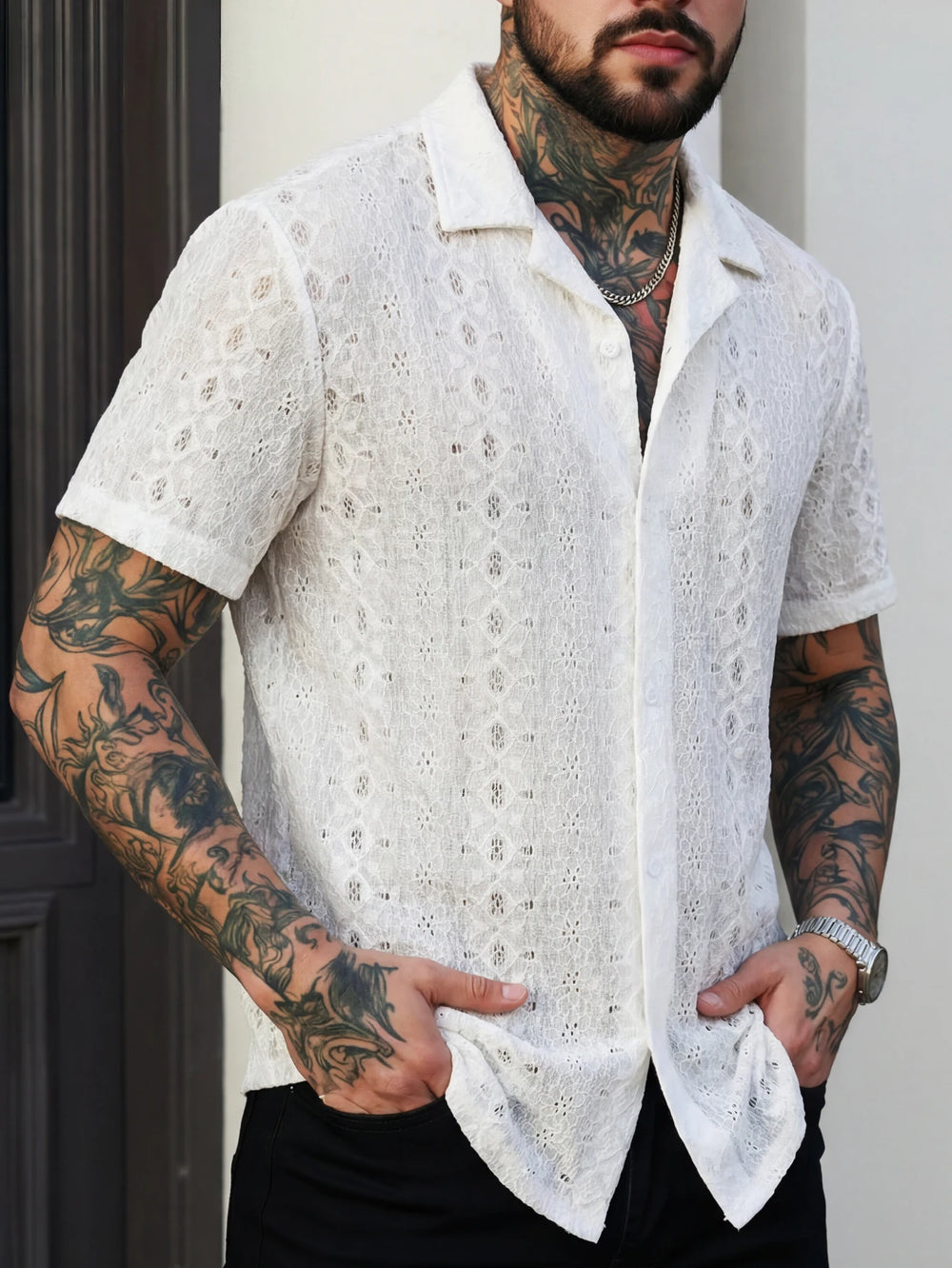 Afterglow Lace Resort Shirt