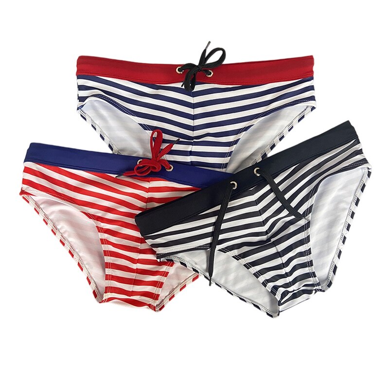 Striped Bowtie Swim Briefs Queer In The World The Shop