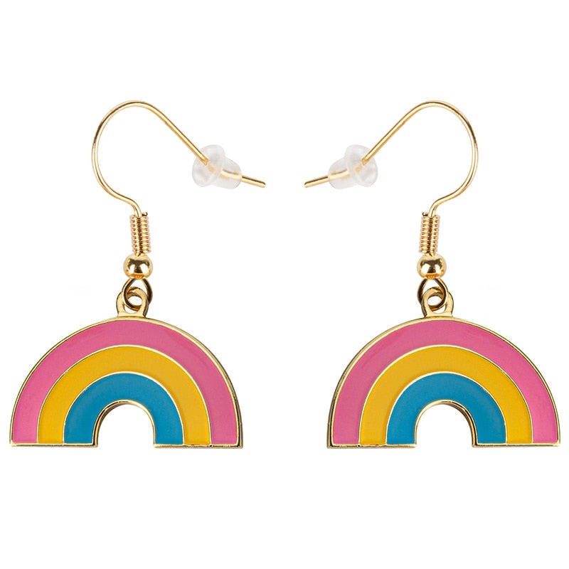 Pansexual Rainbow Earrings
