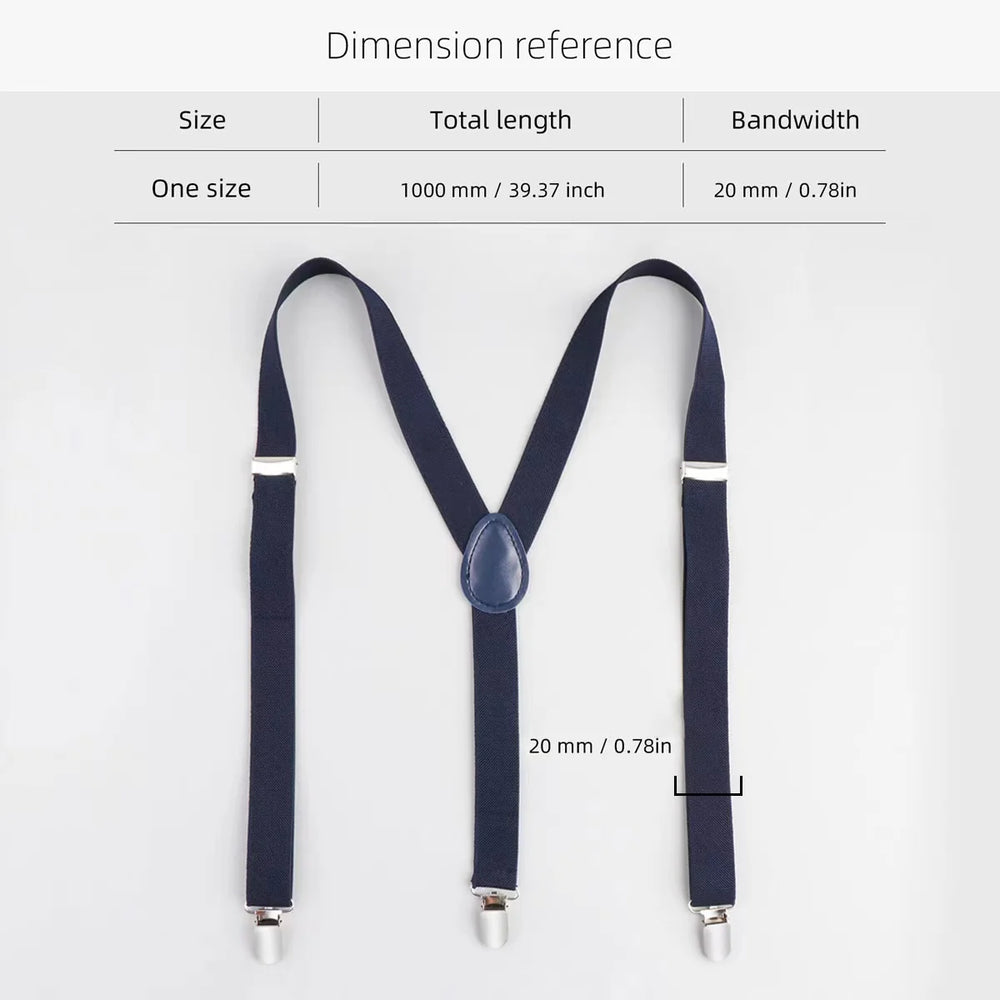 Traditional Suit Clip Suspenders