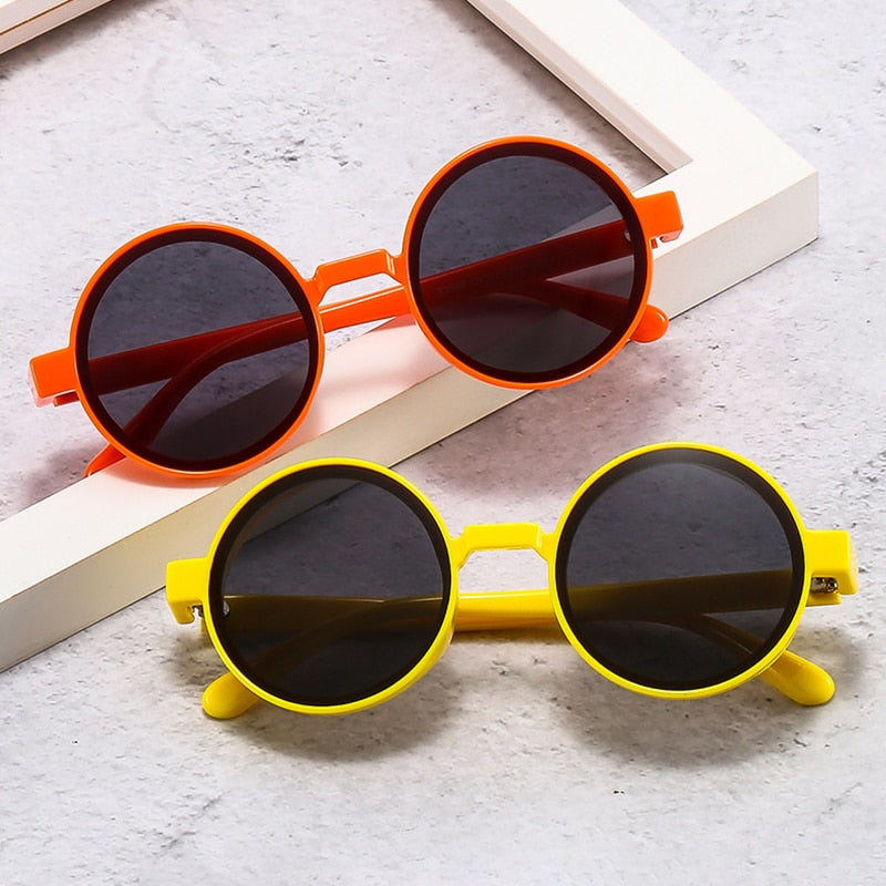 Retro Round Punk Sunglasses