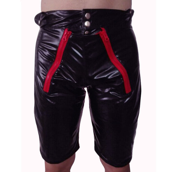  PU Leather Easy Access Men's Shorts by Queer In The World sold by Queer In The World: The Shop - LGBT Merch Fashion