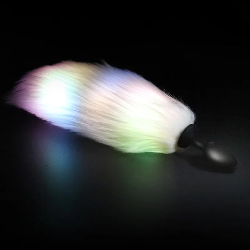 GlowTails Light Up Furry Butt Plug Queer In The World: The Shop GlowTails Light Up Furry Butt Plug Queer In The World: The Shop