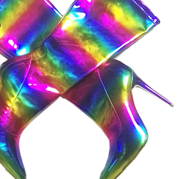 Technicolour Meltdown Pride Boots