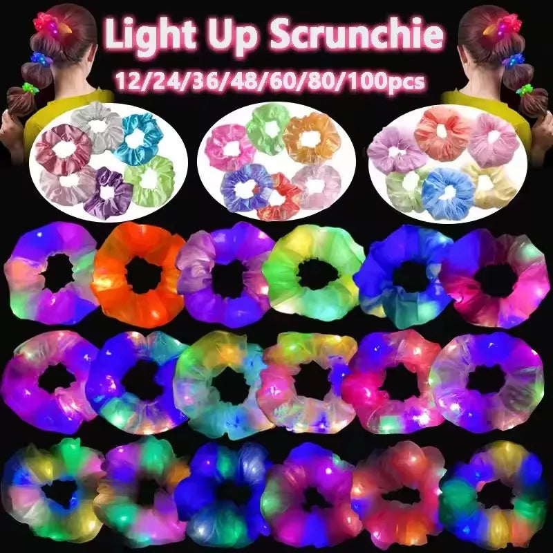 Club Kid LED Scrunchie Collection (10-100 Piece)