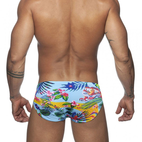  Floral Feline Swim Briefs by Queer In The World sold by Queer In The World: The Shop - LGBT Merch Fashion