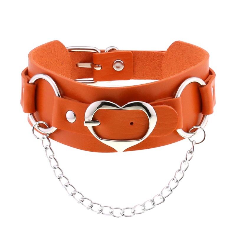 Punk Sweetheart Leather Double Layer Choker