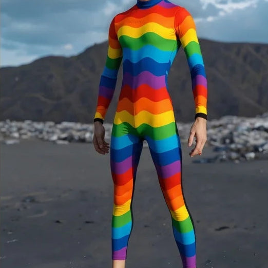 Human Pride Flag Bodysuit