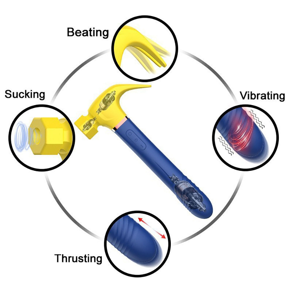 Pleasure Hammer Multifunctional Vibrating Sex Toy – Queer In The World: The  Shop